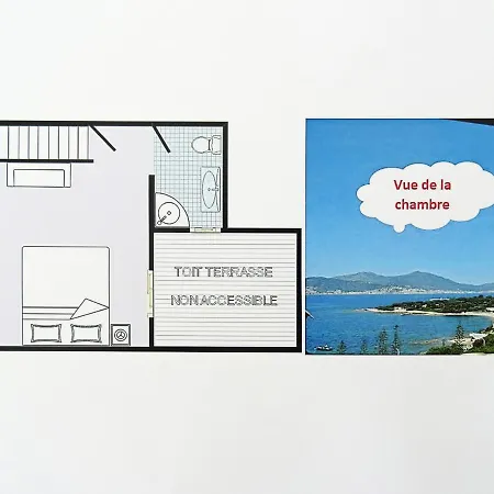 Διαμέρισμα Douceur Du Soir - Duplex 45m2 - Terrasse - Jardinet - Wifi Fibre - A Pied Porticcio (Corsica)