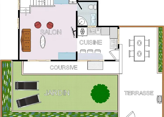 公寓 Douceur Du Soir - Duplex 45m2 - Terrasse - Jardinet - Wifi Fibre - A Pied *