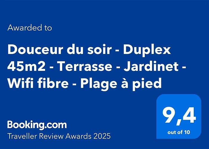 公寓 Douceur Du Soir - Duplex 45m2 - Terrasse - Jardinet - Wifi Fibre - A Pied *